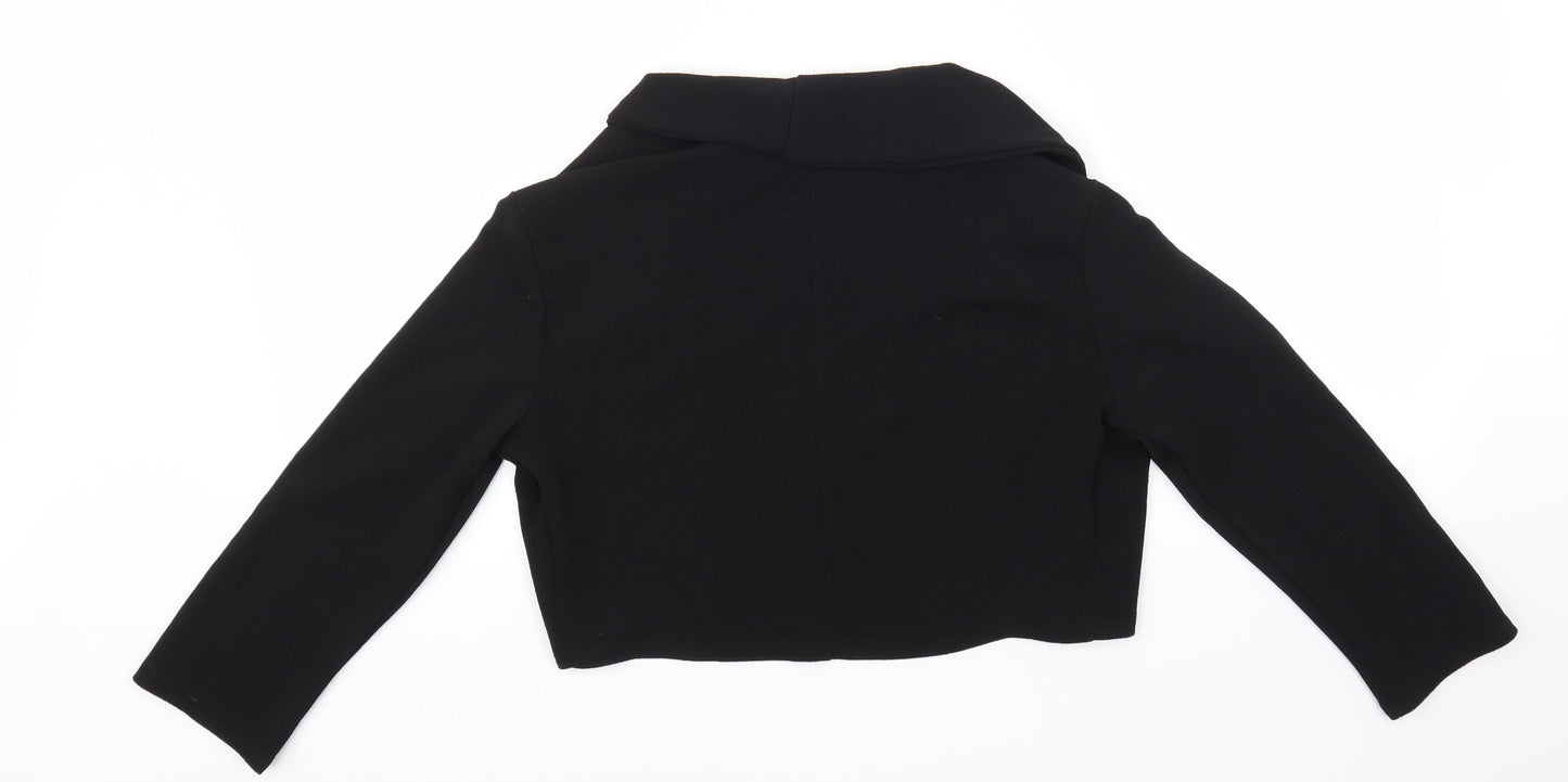 Boohoo Womens Black   3-in-1 Jacket Blazer Size 12