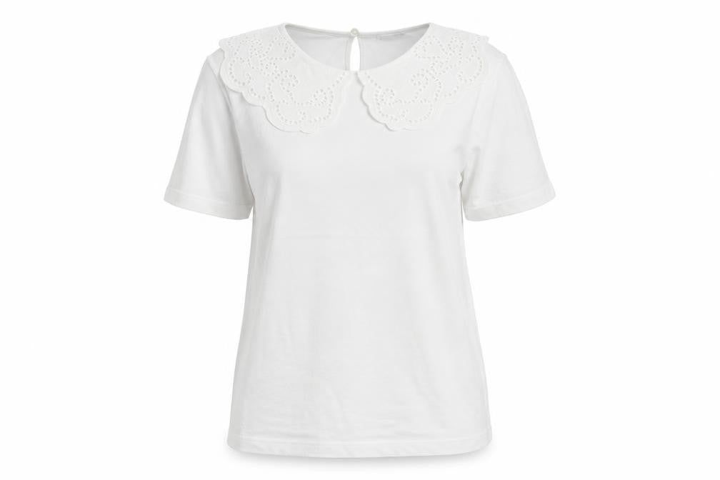 Mango Womens White   Basic T-Shirt Size M