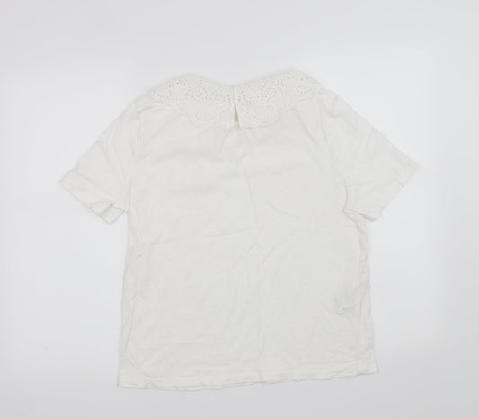 MNG Womens White   Basic T-Shirt Size M