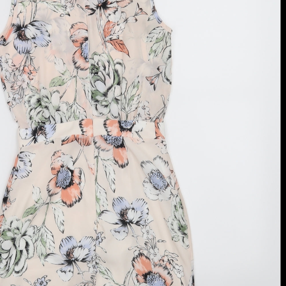 ASOS Womens Pink Floral  A-Line  Size 8
