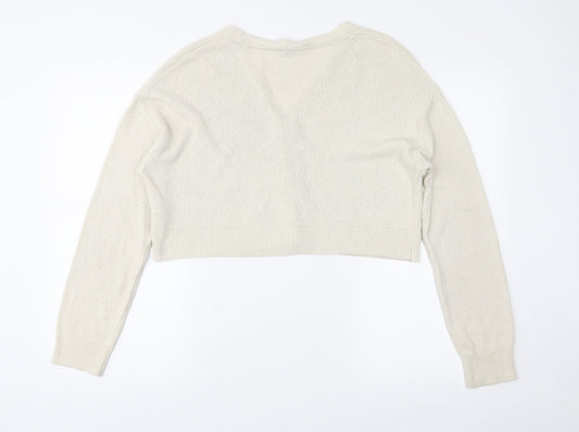 New Look Womens Ivory   Cardigan Jumper Size M