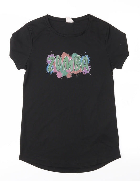 Zumba Womens Black   Basic T-Shirt Size XS