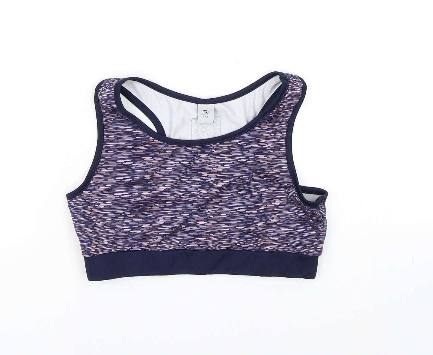 TU Girls Blue   Cropped Tank Size 11 Years