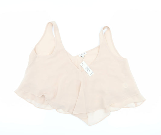 River Island Womens Pink   Cropped Tank Size 8