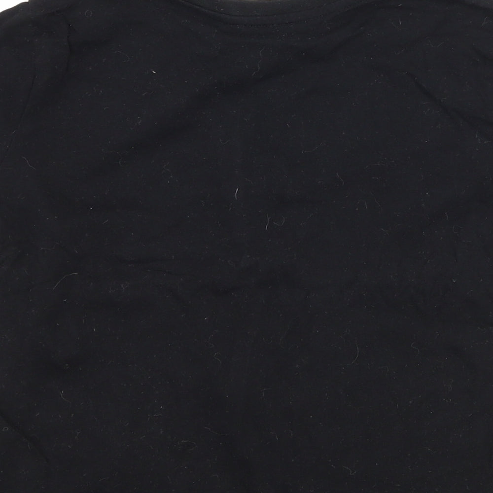 Primark Boys Black Batik  Basic T-Shirt Size 5-6 Years  - chrismtas