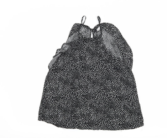 H&M Womens Black Polka Dot  Camisole Tank Size 12