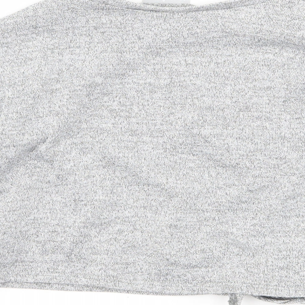 Matalan Girls Silver   Basic T-Shirt Size 5 Years  - amour