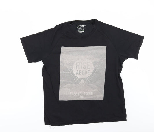 pro dynamics Womens Black   Basic T-Shirt Size XL