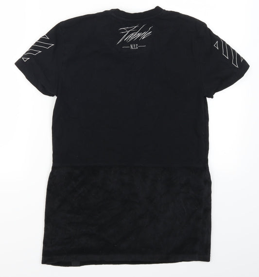 Fabric Womens Black   Basic T-Shirt Size XS  - Harlem District