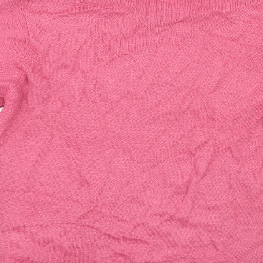 EWM Womens Pink  Knit Pullover Jumper Size 10