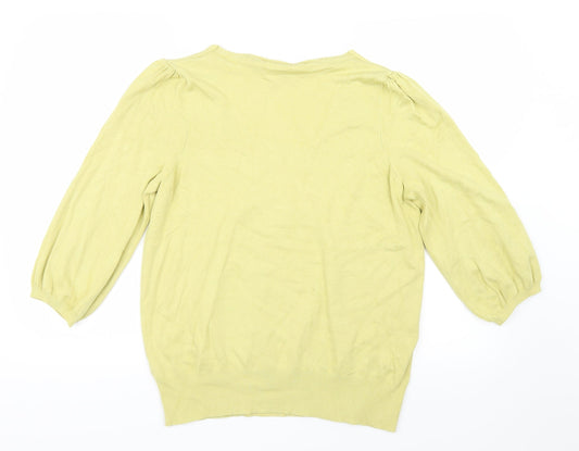 Marks and Spencer Womens Green  Knit Pullover Jumper Size 18