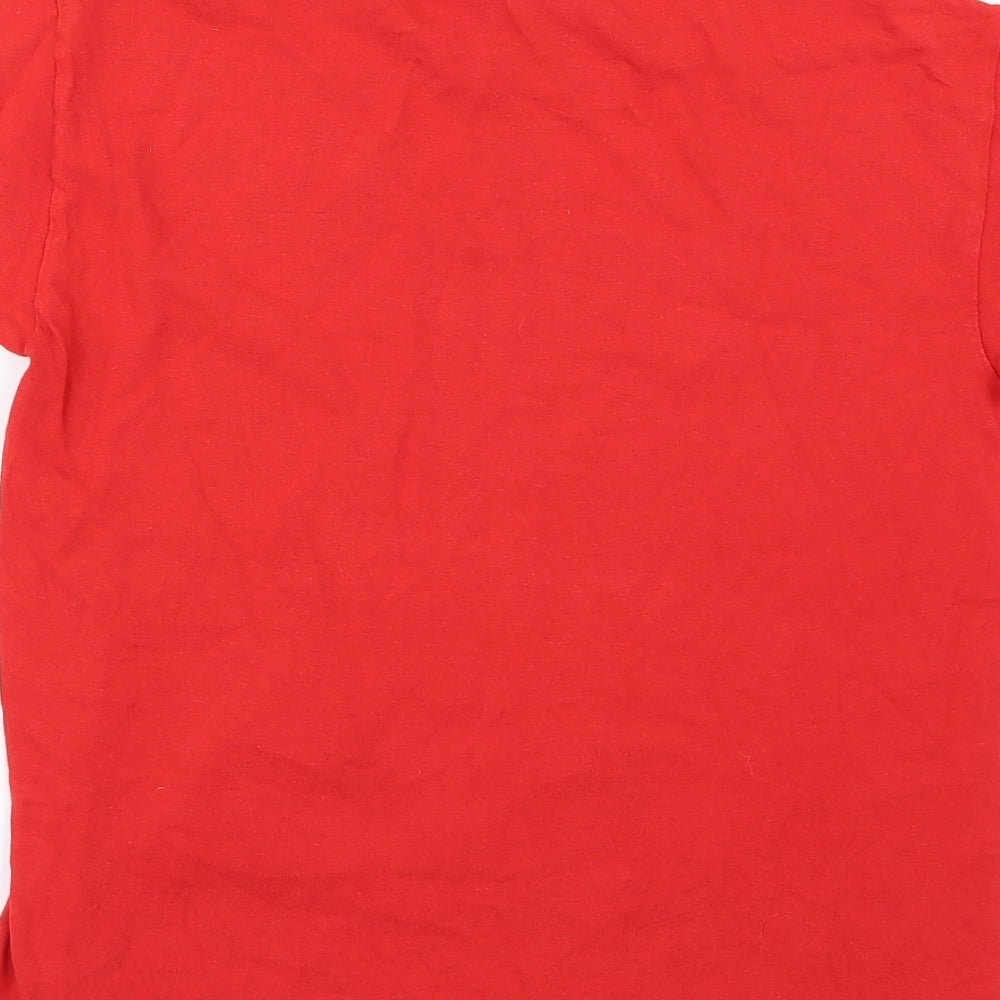 Gildan Boys Red  Jersey Basic T-Shirt Size M  - Gaming