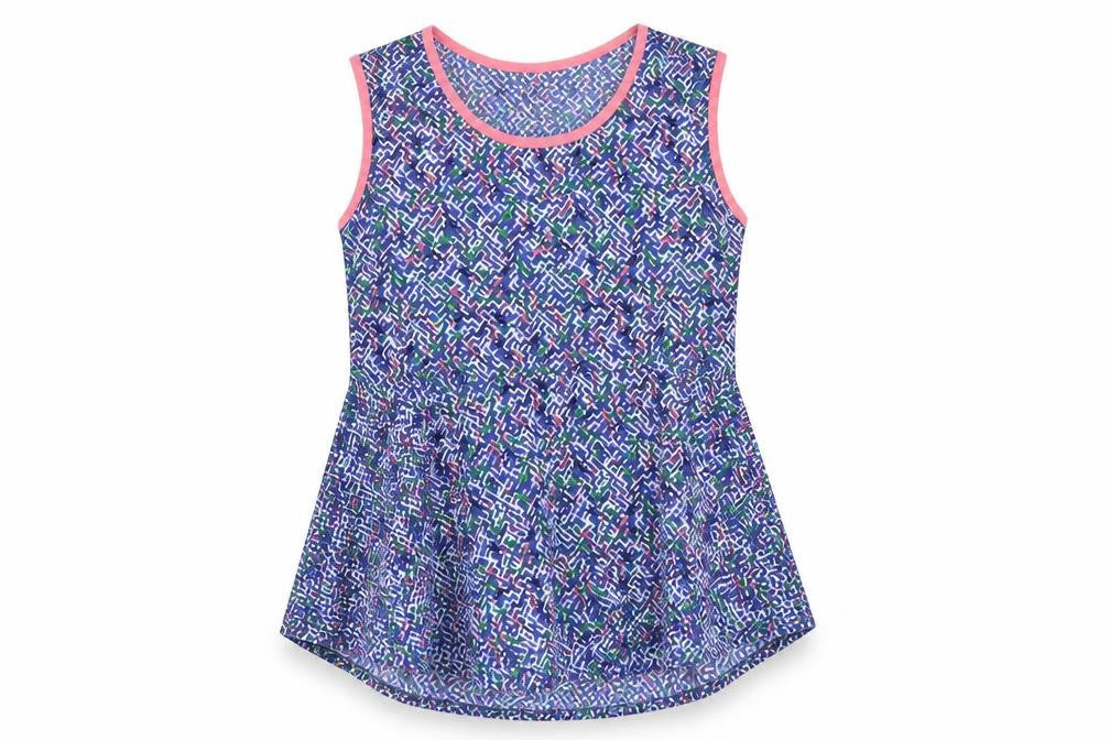 Front view of French Connection girls’ blue basic blouse, size 14-15, years