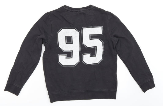Marks and Spencer Girls Grey   Pullover Sweatshirt Size 9-10 Years  - bear