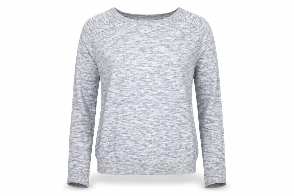 Front view of Next women’s blue knit jumper, size UK 12