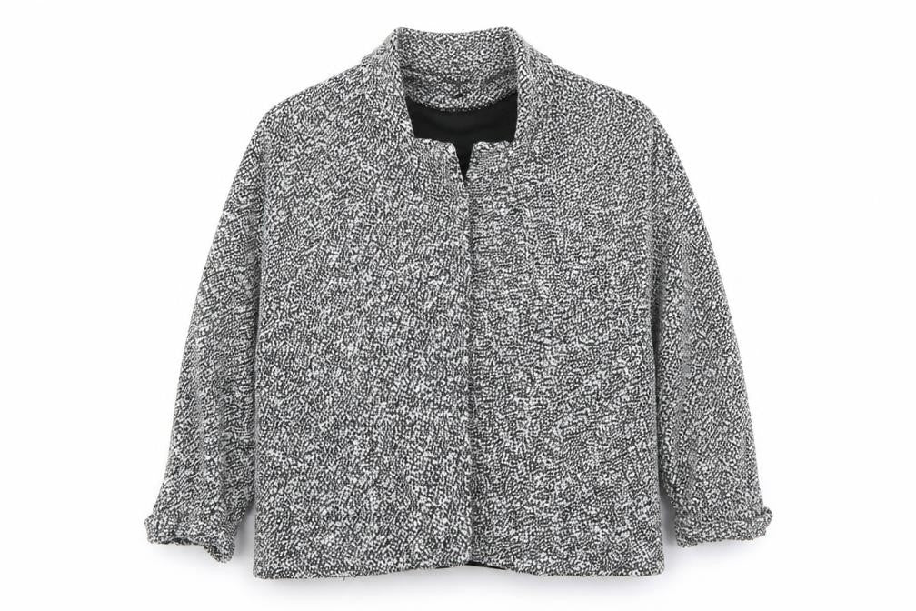 Front view of New Look women’s grey jacket blazer, size UK 8