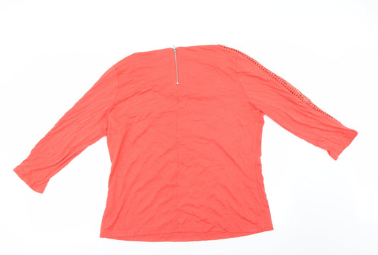 Marks and Spencer Womens Red   Basic Blouse Size 18