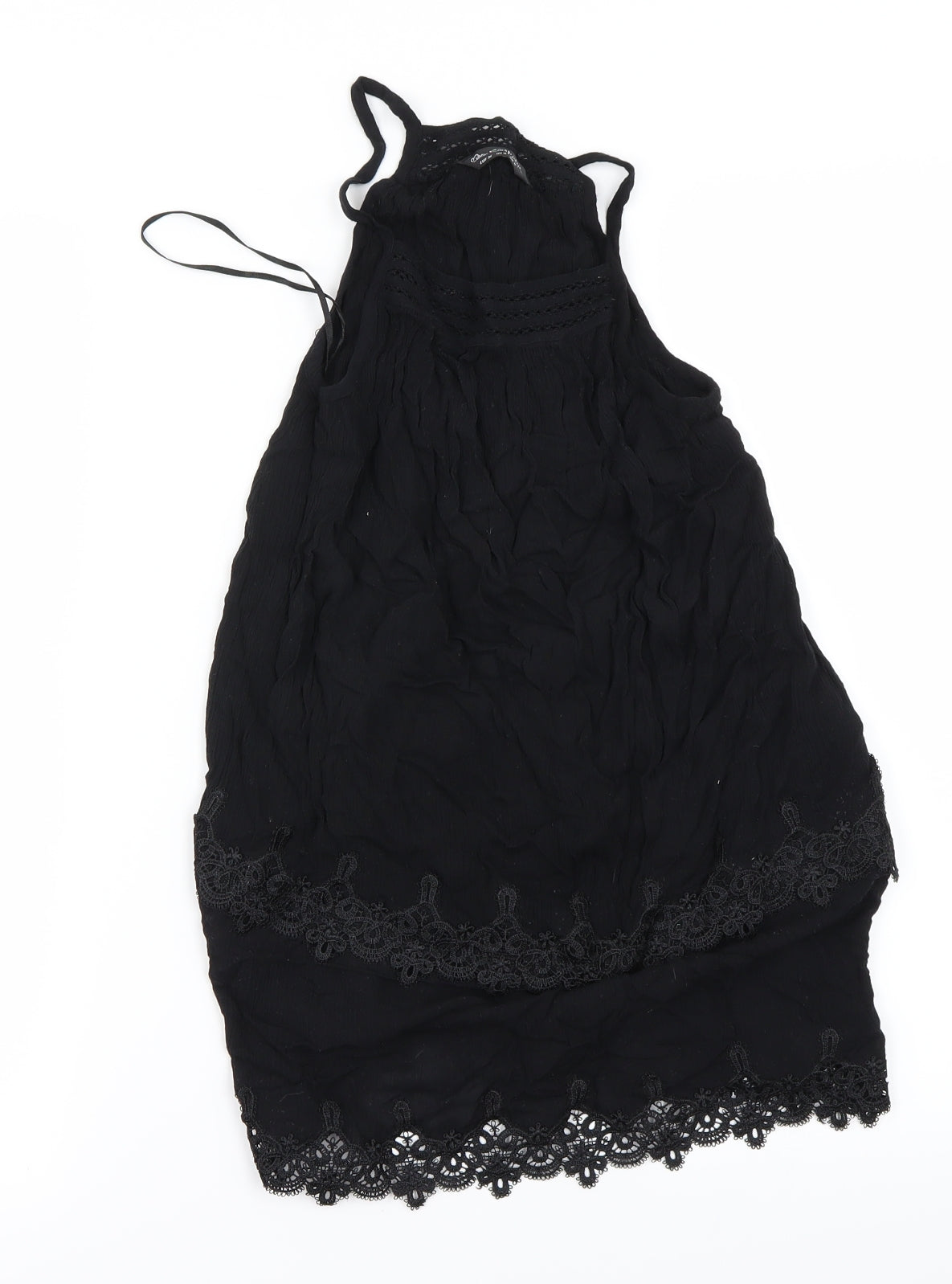 Miss Selfridge Womens Black   Basic T-Shirt Size 8