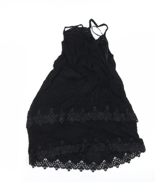 Miss Selfridge Womens Black   Basic T-Shirt Size 8