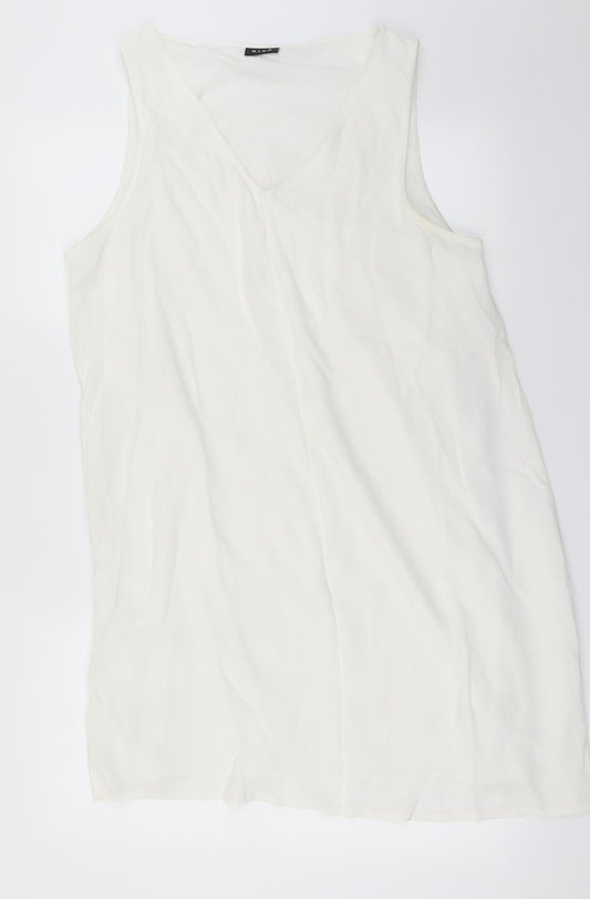 vila  Womens White   Basic Blouse Size L