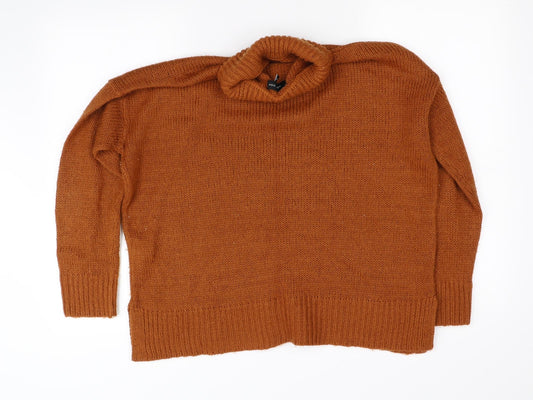New Look Womens Orange   Pullover Jumper Size M