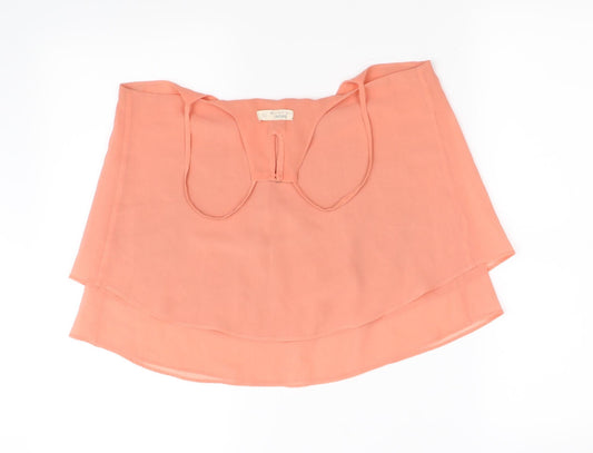 Berkshire Womens Orange   Basic Blouse Size S