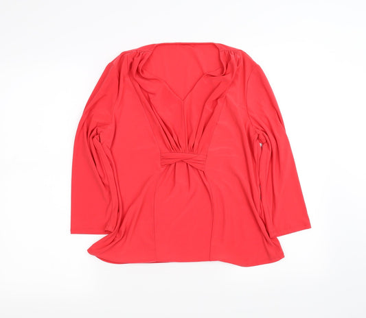 pre worn Womens Red   Basic Blouse Size M