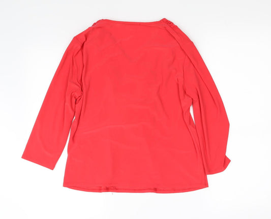 pre worn Womens Red   Basic Blouse Size M