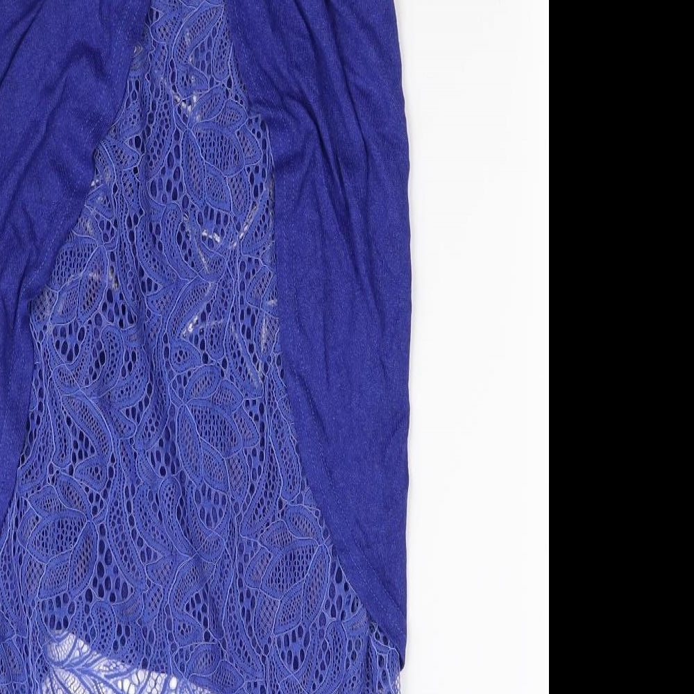 love look Womens Blue   Basic Blouse Size M