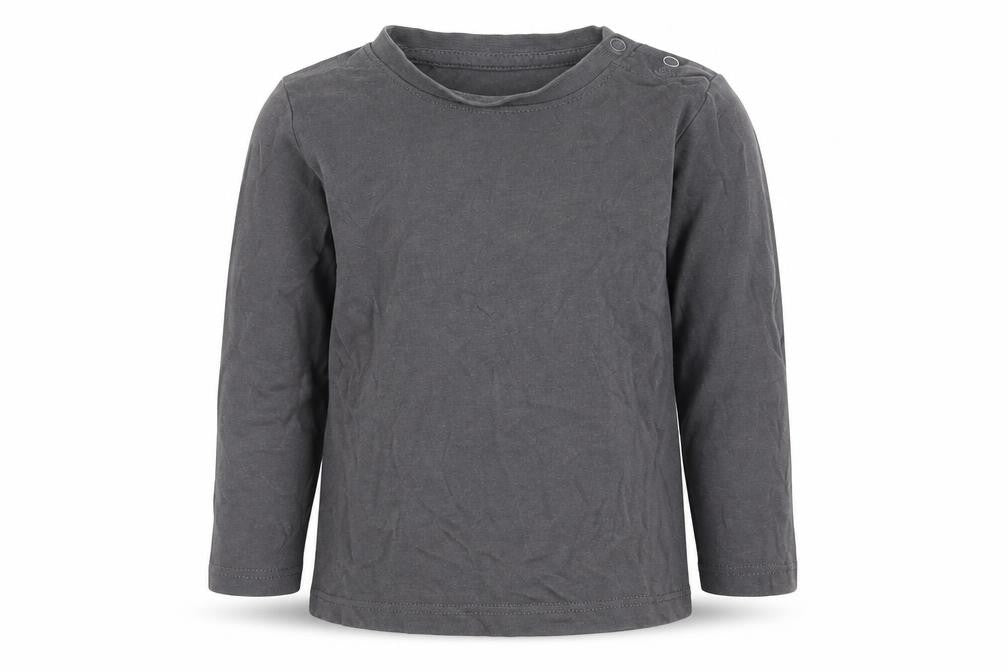 Front view of iupter Grey Basic T-Shirt, size 12-18, Months