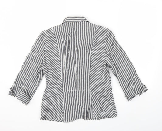 FSR Womens Grey Striped  Jacket  Size 8
