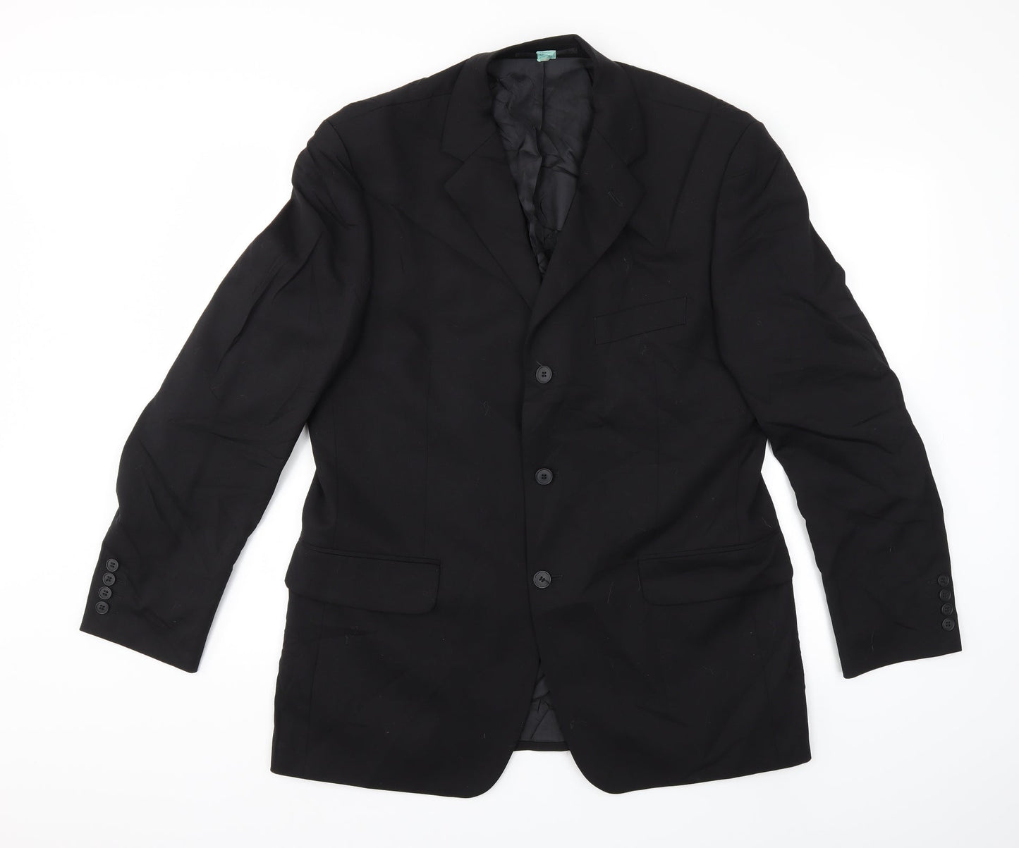 Preworn Mens Black   Jacket Suit Jacket Size 40