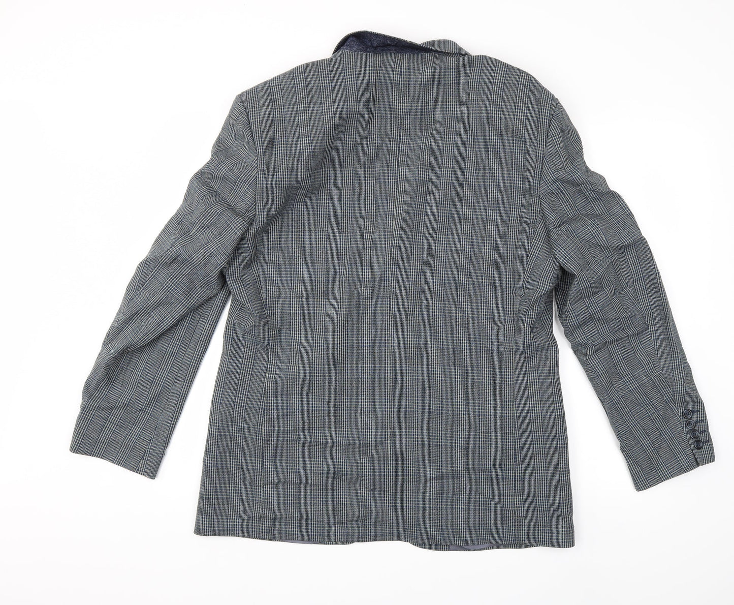 Preworn Mens Grey Check  Jacket Suit Jacket Size 42