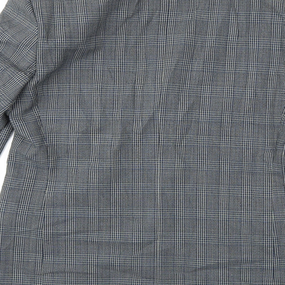 Preworn Mens Grey Check  Jacket Suit Jacket Size 42