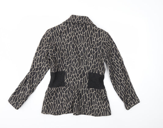 FSR Womens Grey Animal Print  Jacket  Size 10