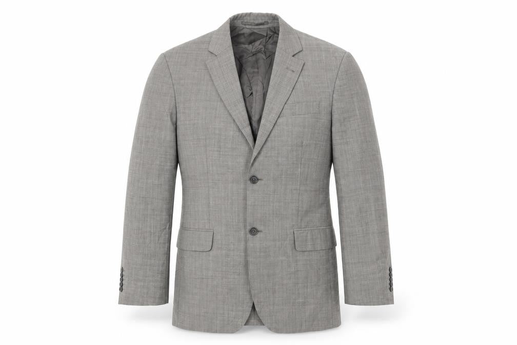 Front view of Linea men’s grey jacket suit jacket, size 36