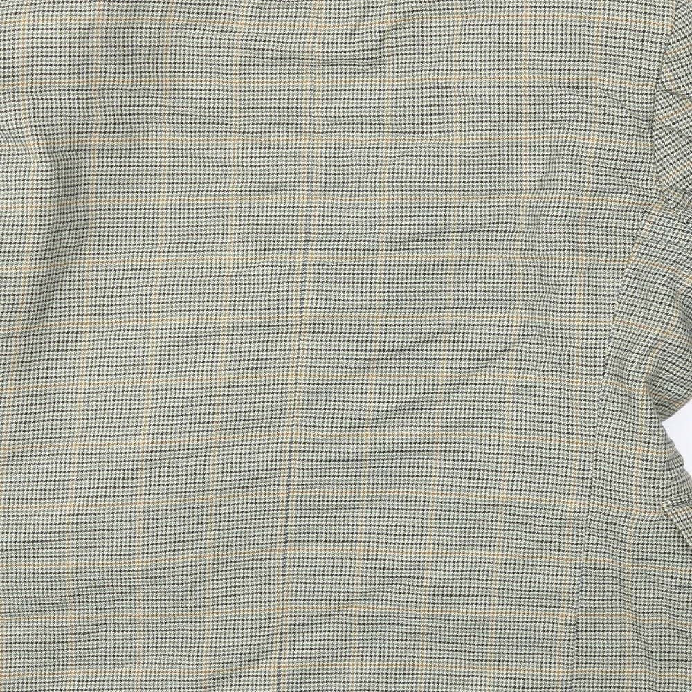 C&A Mens Green Check  Jacket Suit Jacket Size 38