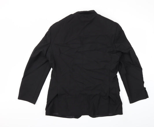 Preworn Mens Black   Jacket Suit Jacket Size 42