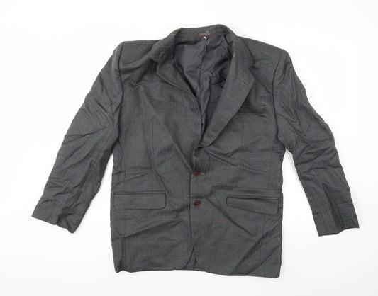 Preworn Mens Green Check  Jacket Suit Jacket Size 42