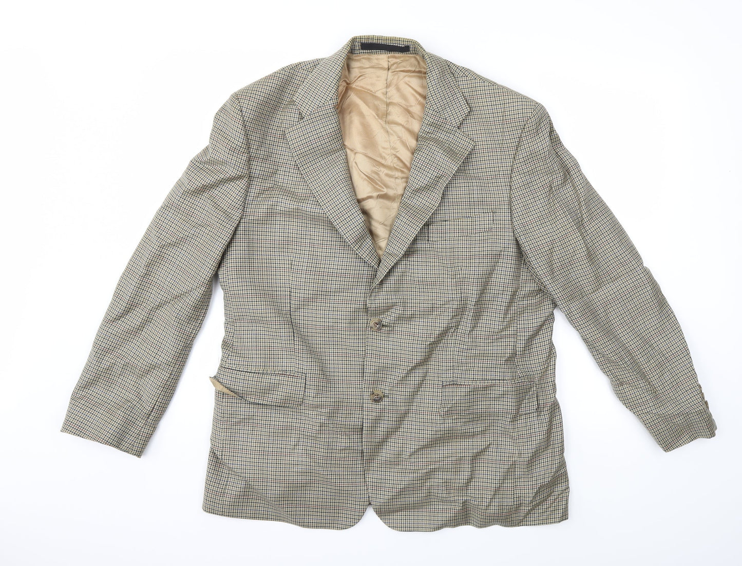 Marks and Spencer Mens Brown Check  Jacket Suit Jacket Size 42
