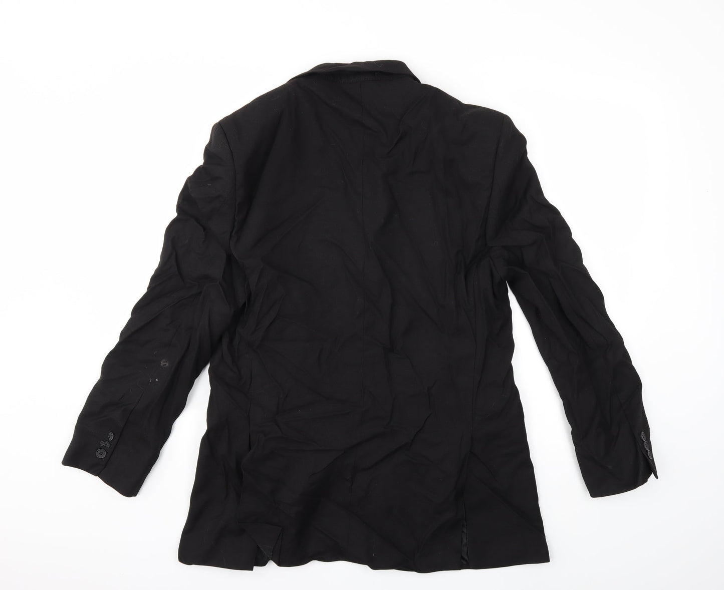 Preworn Mens Black   Jacket Suit Jacket Size 38