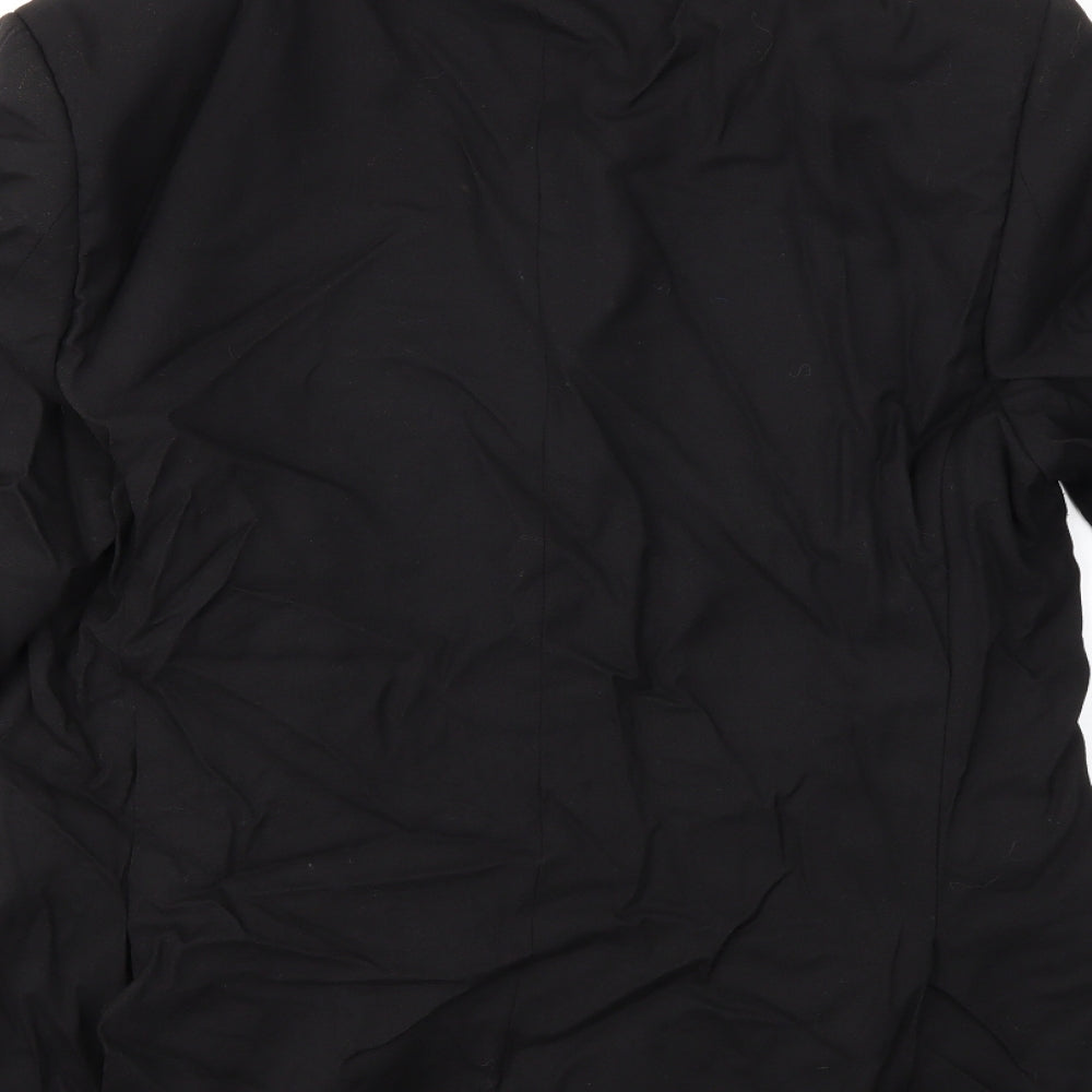 Preworn Mens Black   Jacket Suit Jacket Size 38