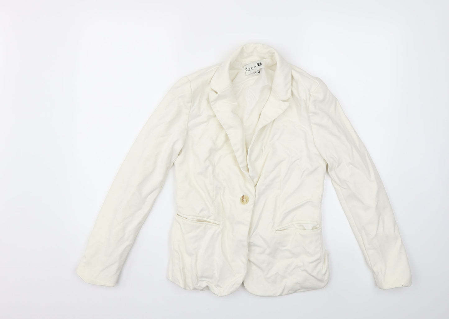 FOREVER 21 Womens White   Jacket Blazer Size S