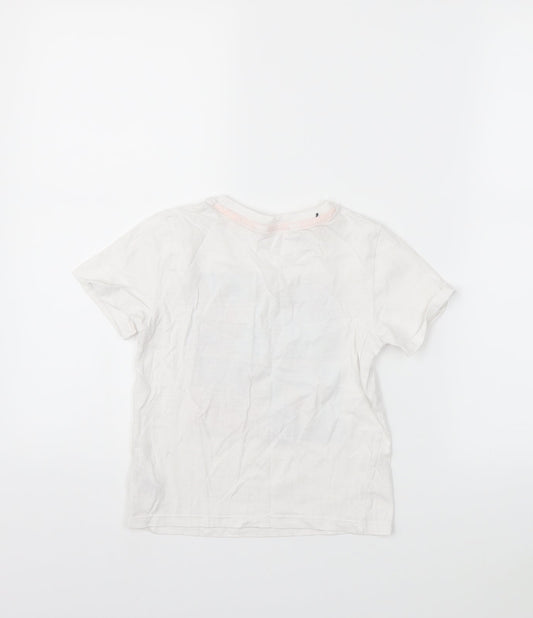 H&M Boys White   Basic T-Shirt Size 5-6 Years