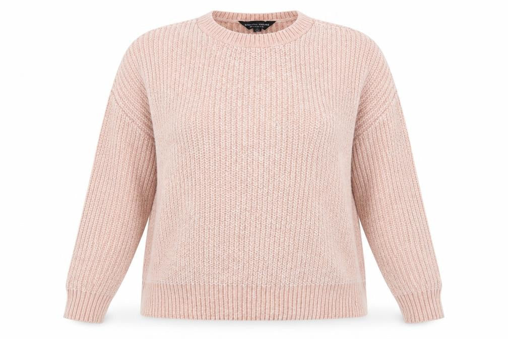 Front view of Dorothy Perkins women’s pink jumper, size UK 12