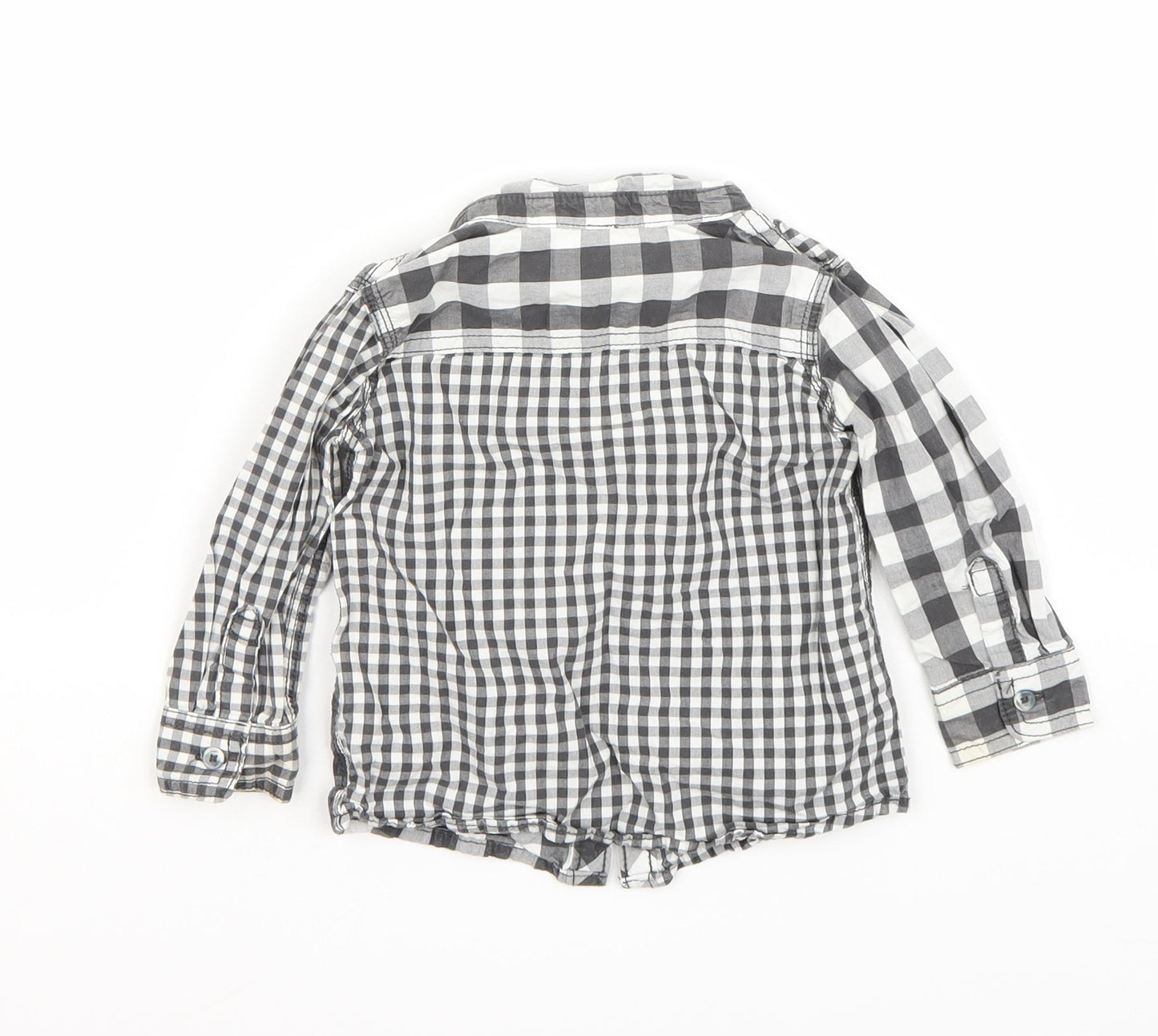 F&F Boys Grey   Basic Button-Up Size 9-12 Months
