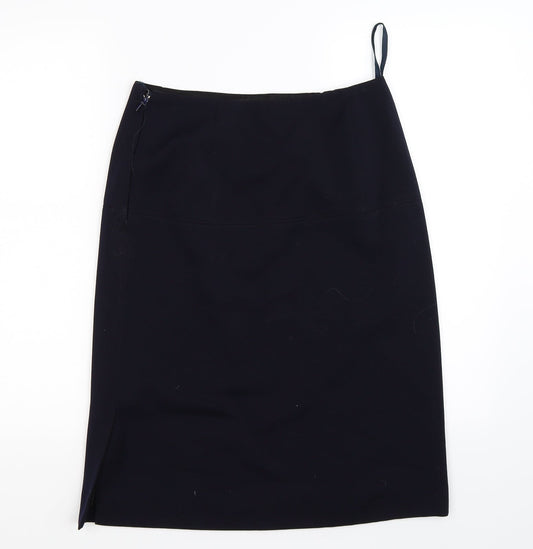 Preworn Womens Blue   Straight & Pencil Skirt Size 28 in