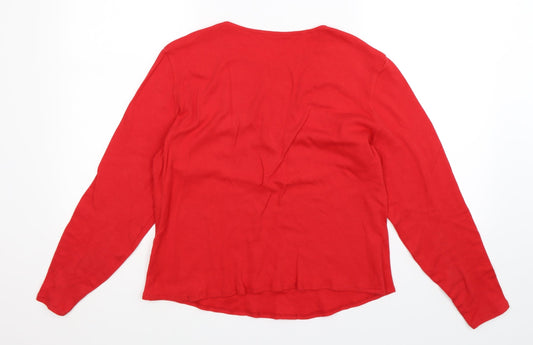 Preworn Womens Red   Basic T-Shirt Size M