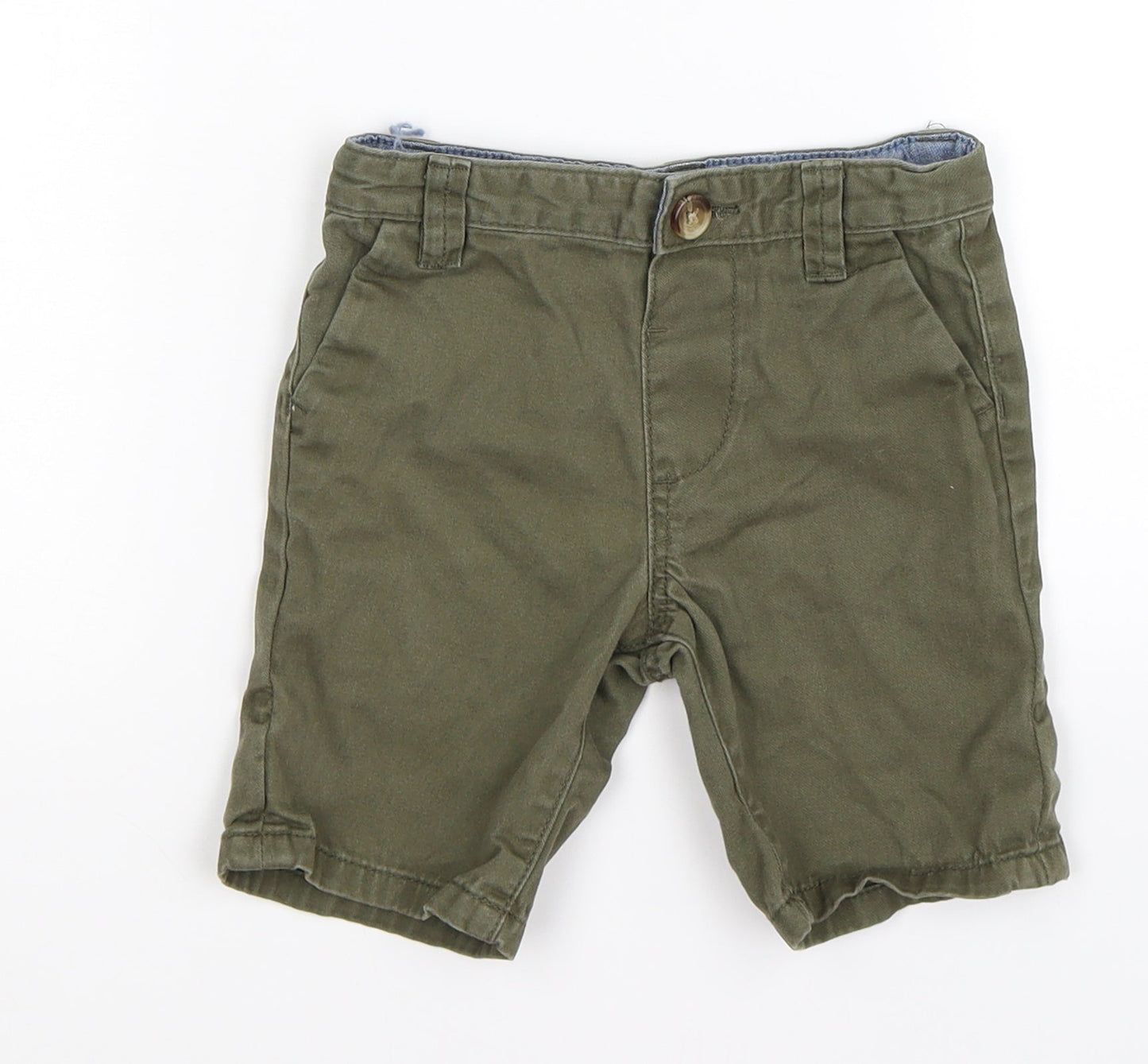 denim co Boys Green  Denim Chino Shorts Size 2-3 Years