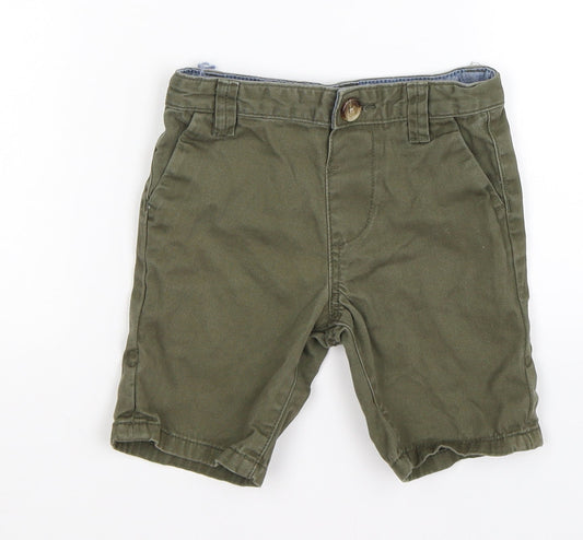 denim co Boys Green  Denim Chino Shorts Size 2-3 Years